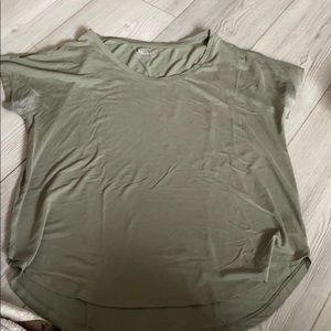 army green shirt